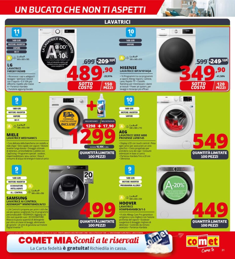 volantino sottocosto Comet 23 maggio 2024 pagina 31