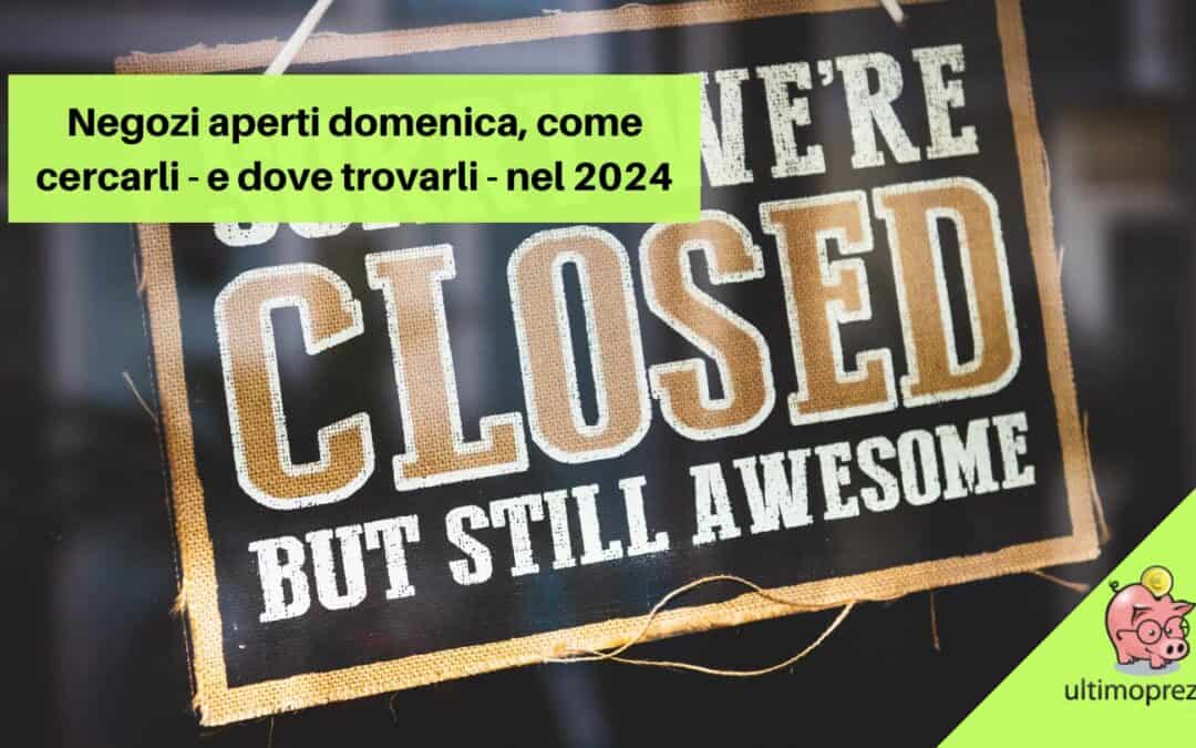 negozi aperti domenica ok