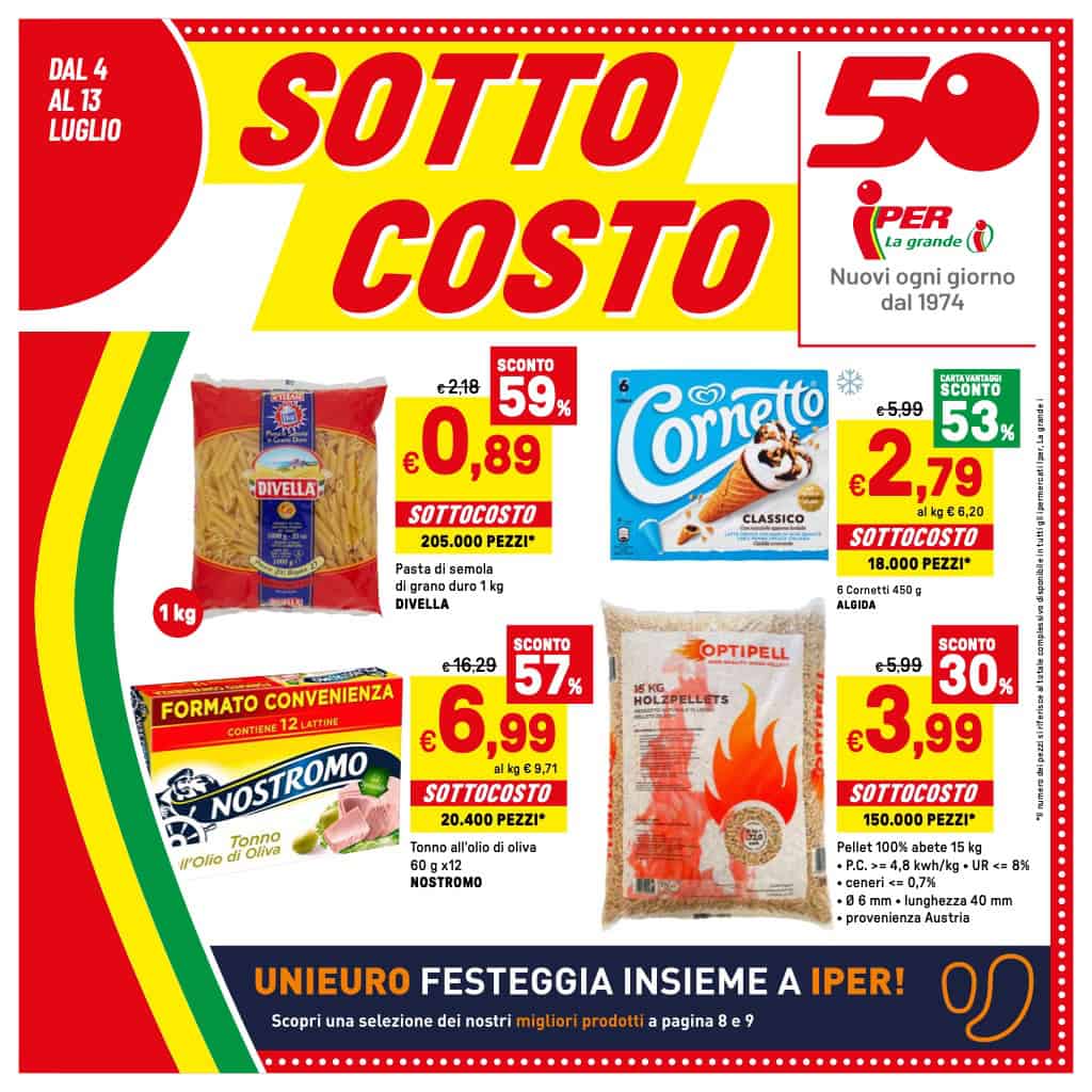 volantino Iper 4 luglio 2024 pagina 01