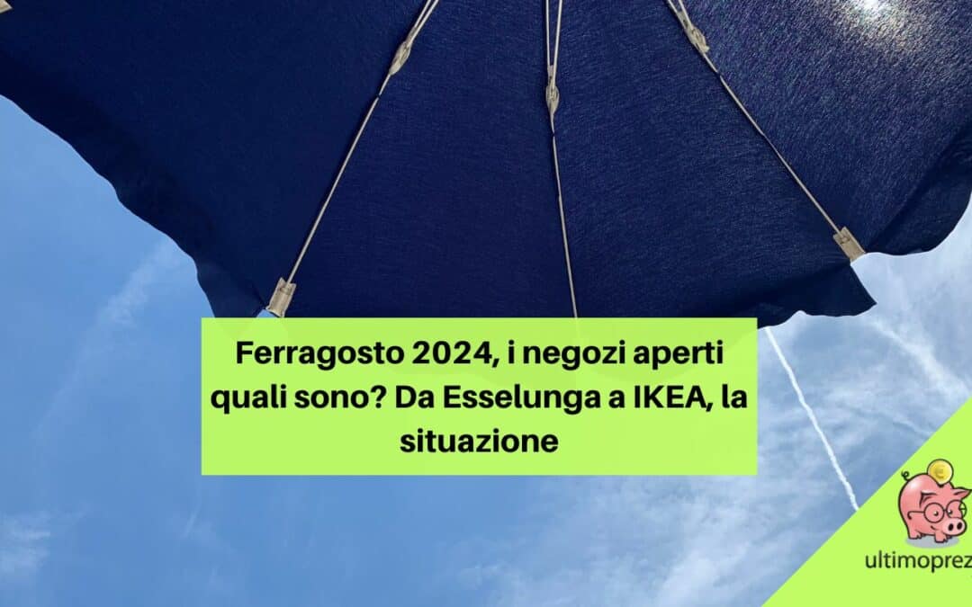 negozi aperti ferragosto 2024