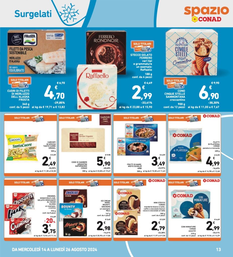 volantino Conad 14 agosto 2024 pagina 13