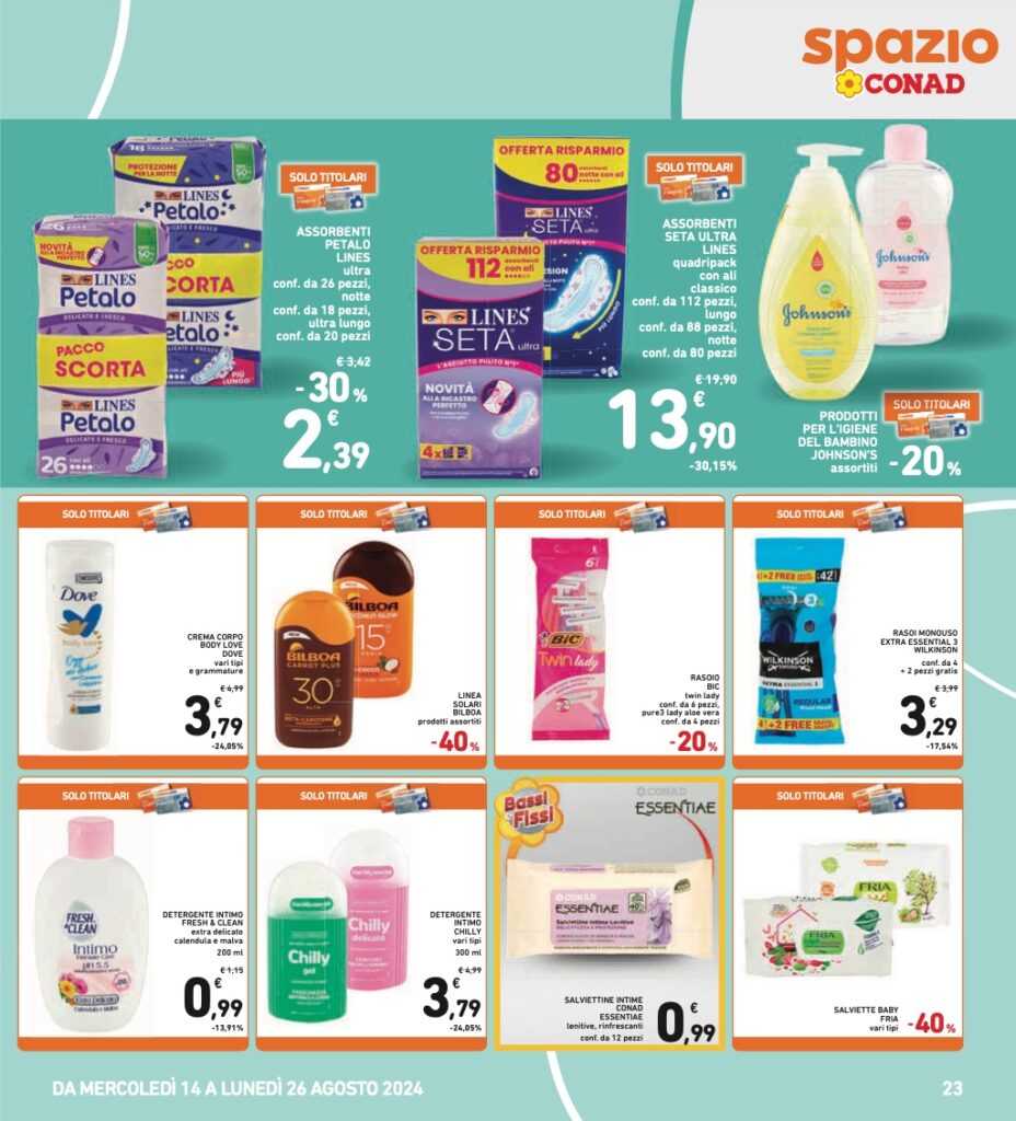 volantino Conad 14 agosto 2024 pagina 23