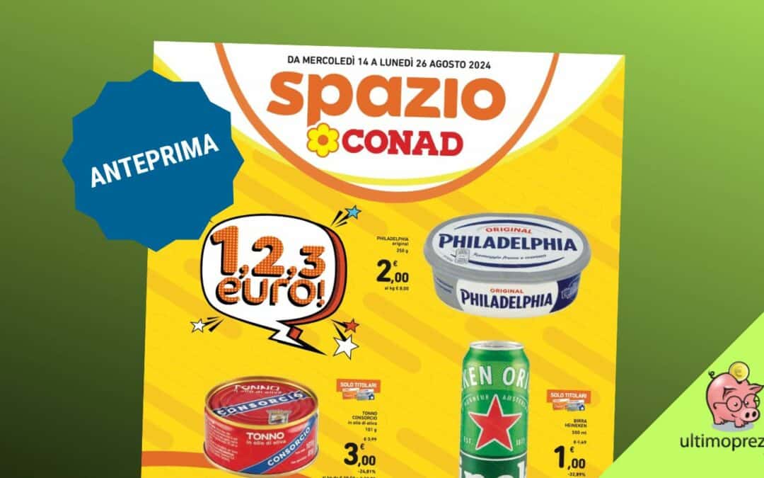 Nuovo volantino Conad, in anteprima le offerte di Ferragosto 2024 (che sono andate in vacanza)