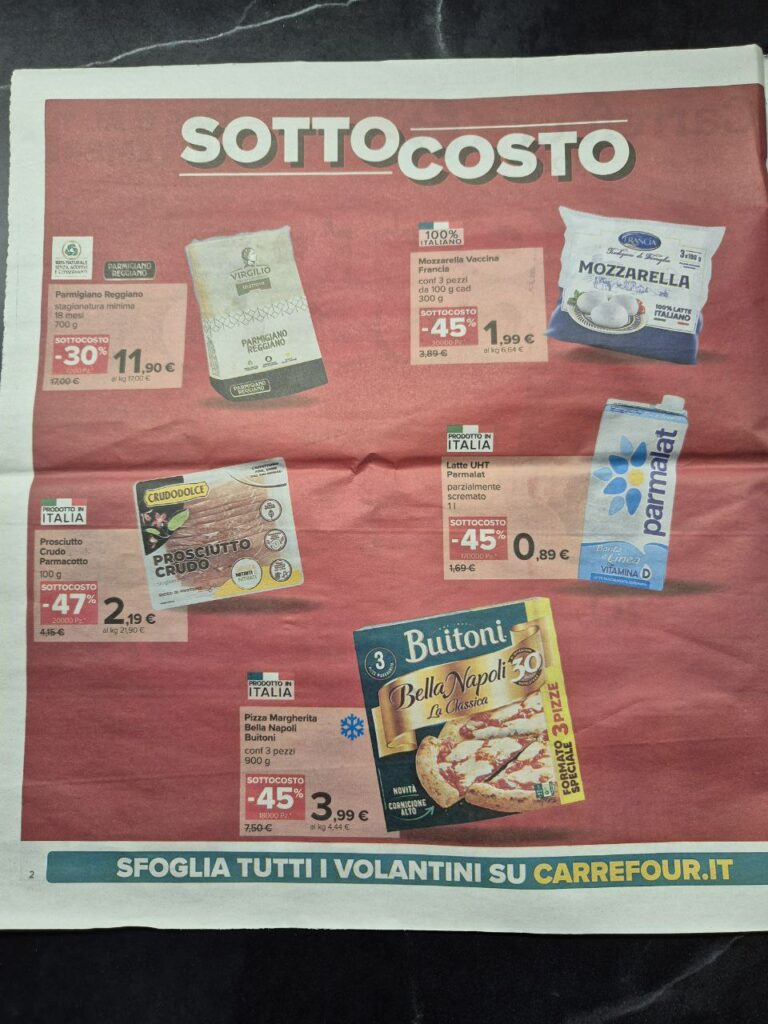 volantino Carrefour sottocosto 6 settembre 2024 pagina 02