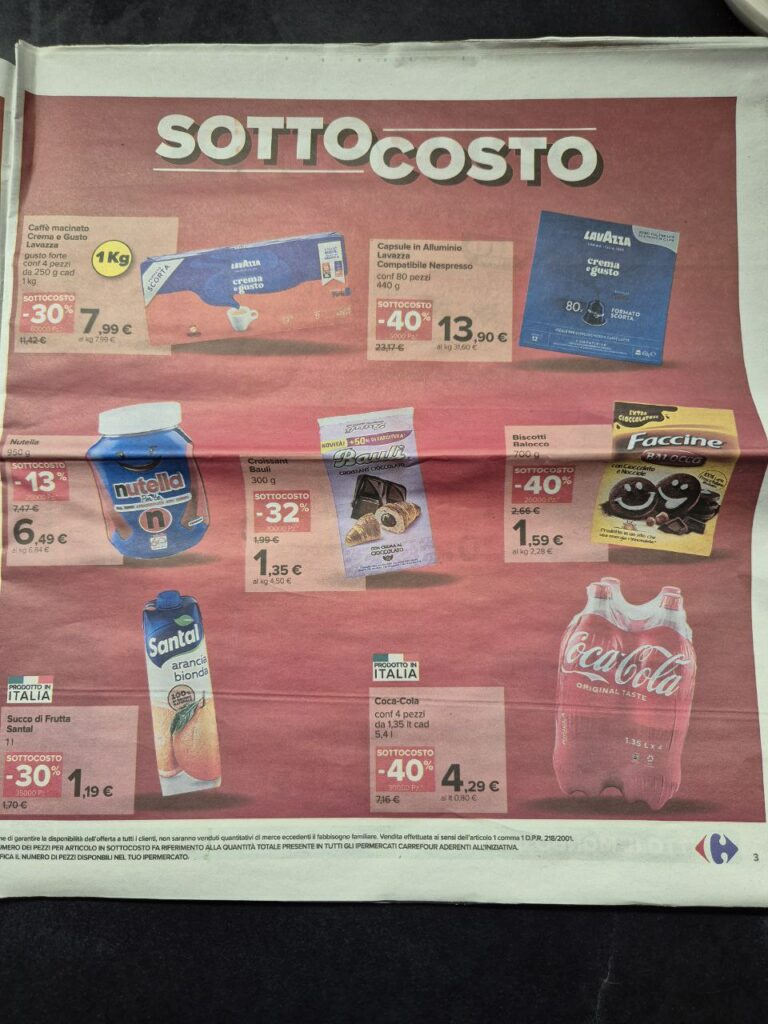 volantino Carrefour sottocosto 6 settembre 2024 pagina 03