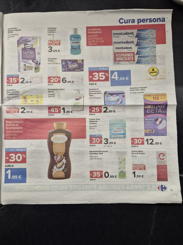 volantino Carrefour sottocosto 6 settembre 2024 pagina 21