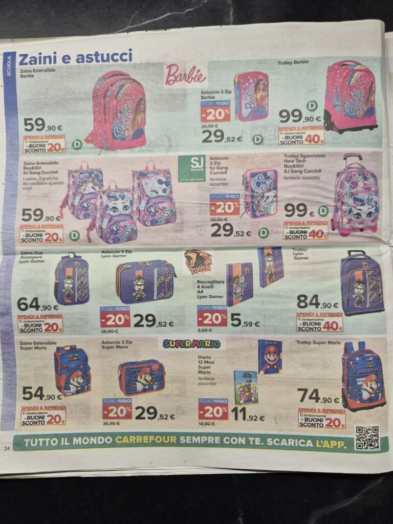 volantino Carrefour sottocosto 6 settembre 2024 pagina 23