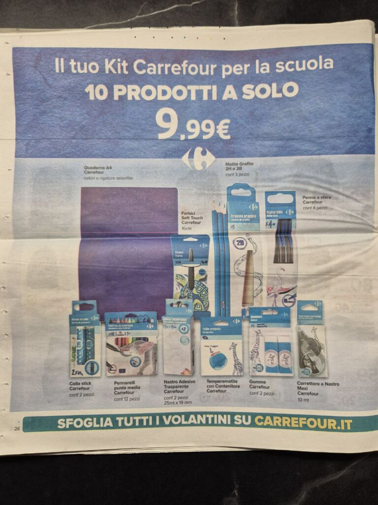 volantino Carrefour sottocosto 6 settembre 2024 pagina 26