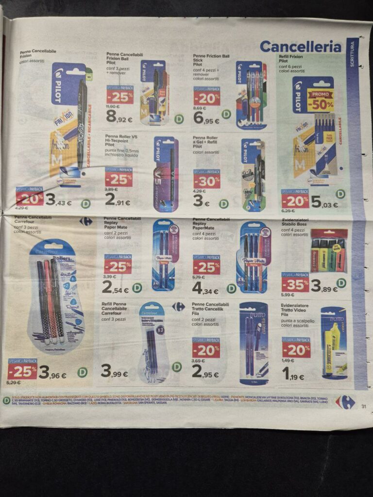 volantino Carrefour sottocosto 6 settembre 2024 pagina 31