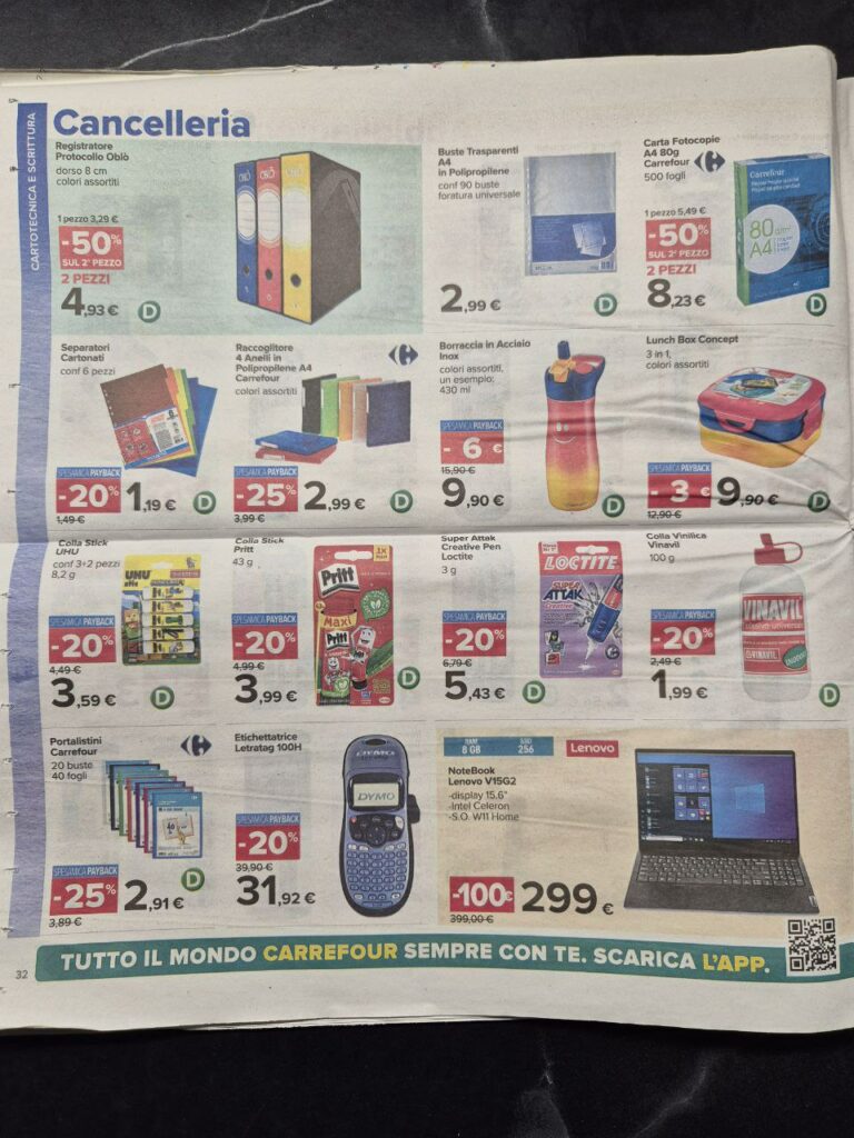 volantino Carrefour sottocosto 6 settembre 2024 pagina 32