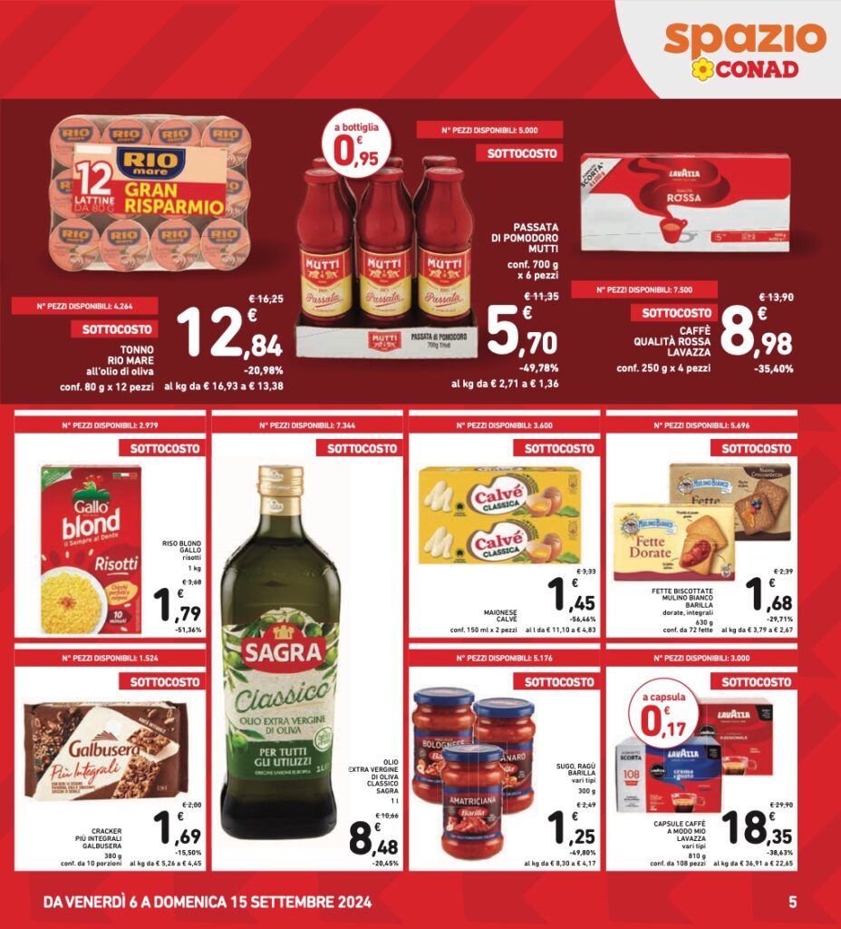 volantino Conad 6 settembre 2024 sottocosto pagina 05