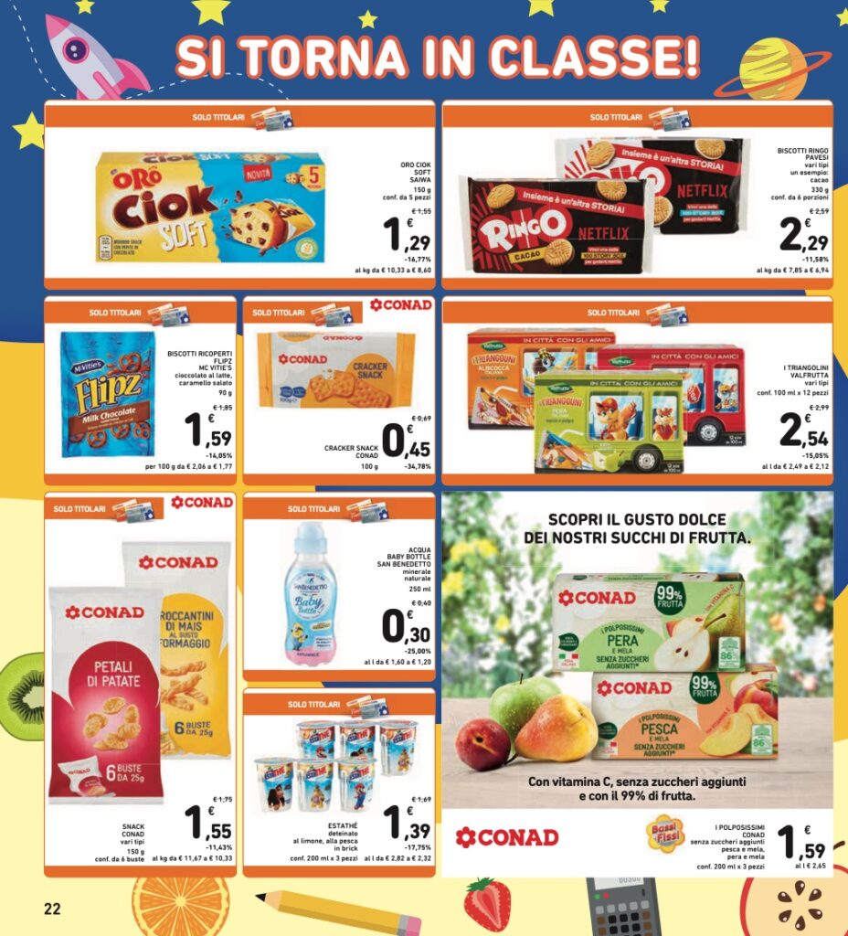 volantino Conad 6 settembre 2024 sottocosto pagina 22
