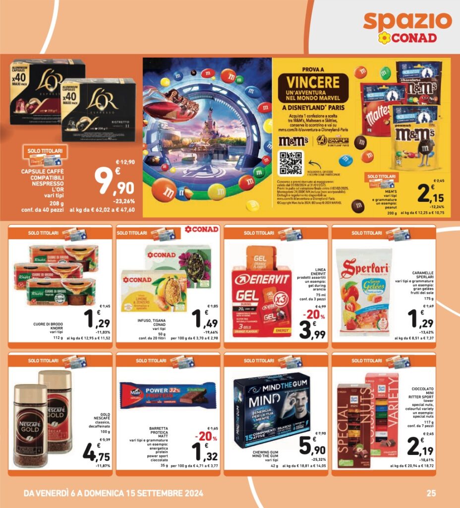 volantino Conad 6 settembre 2024 sottocosto pagina 25