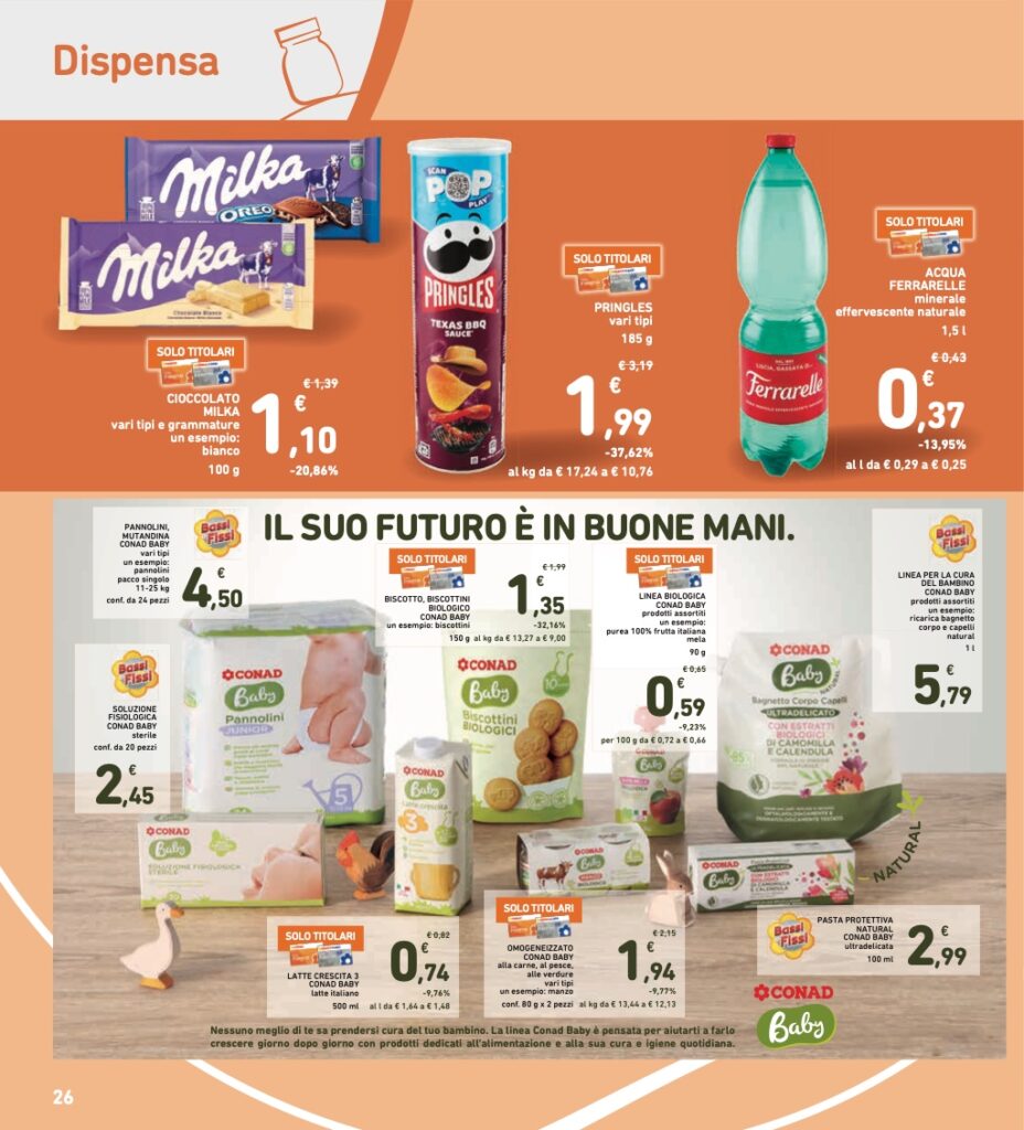 volantino Conad 6 settembre 2024 sottocosto pagina 26