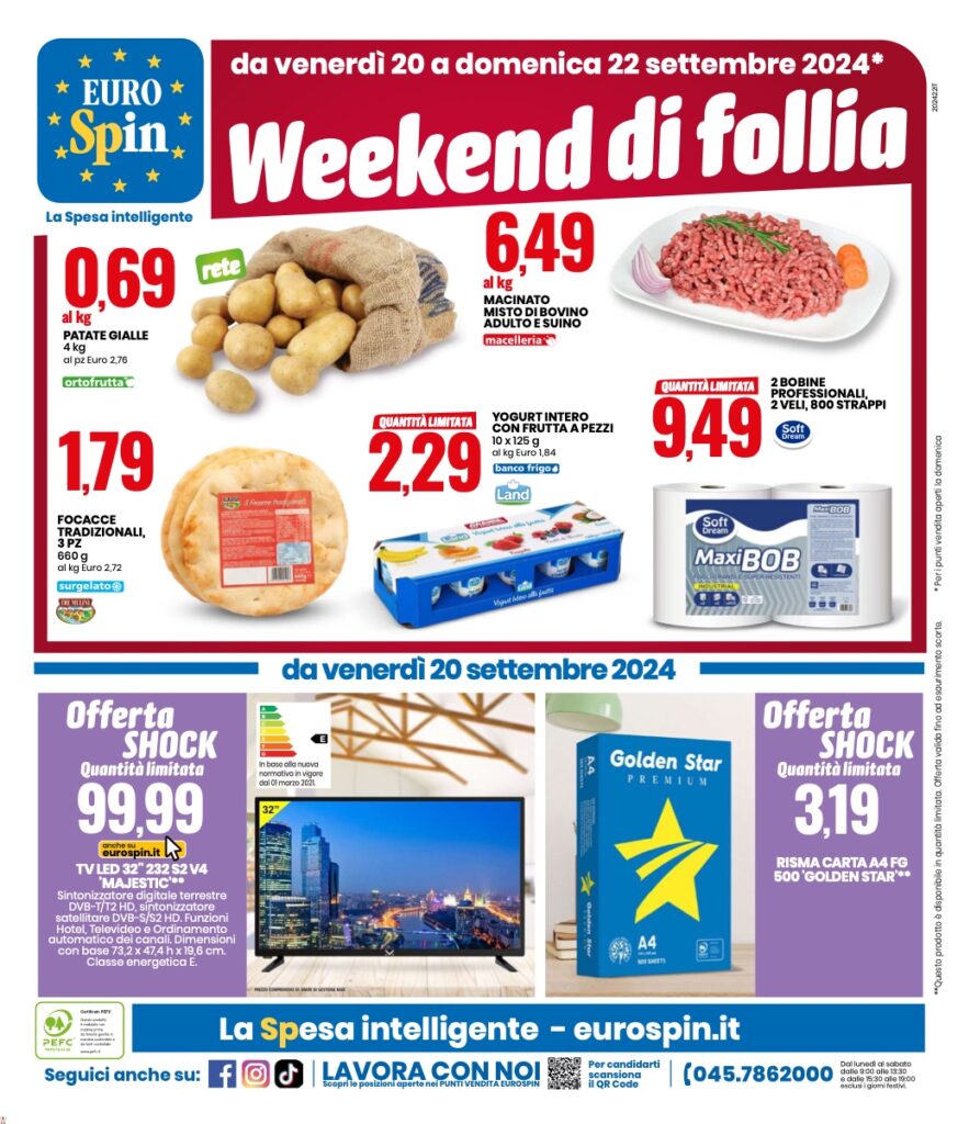 volantino Eurospin 12 settembre 2024 pagina 20