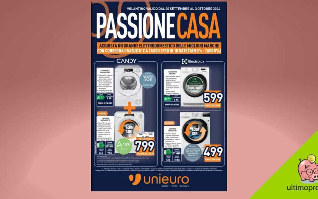 Nuovo volantino Unieuro: fino al 3 ottobre tasso zero e consegna gratis, ecco su cosa!