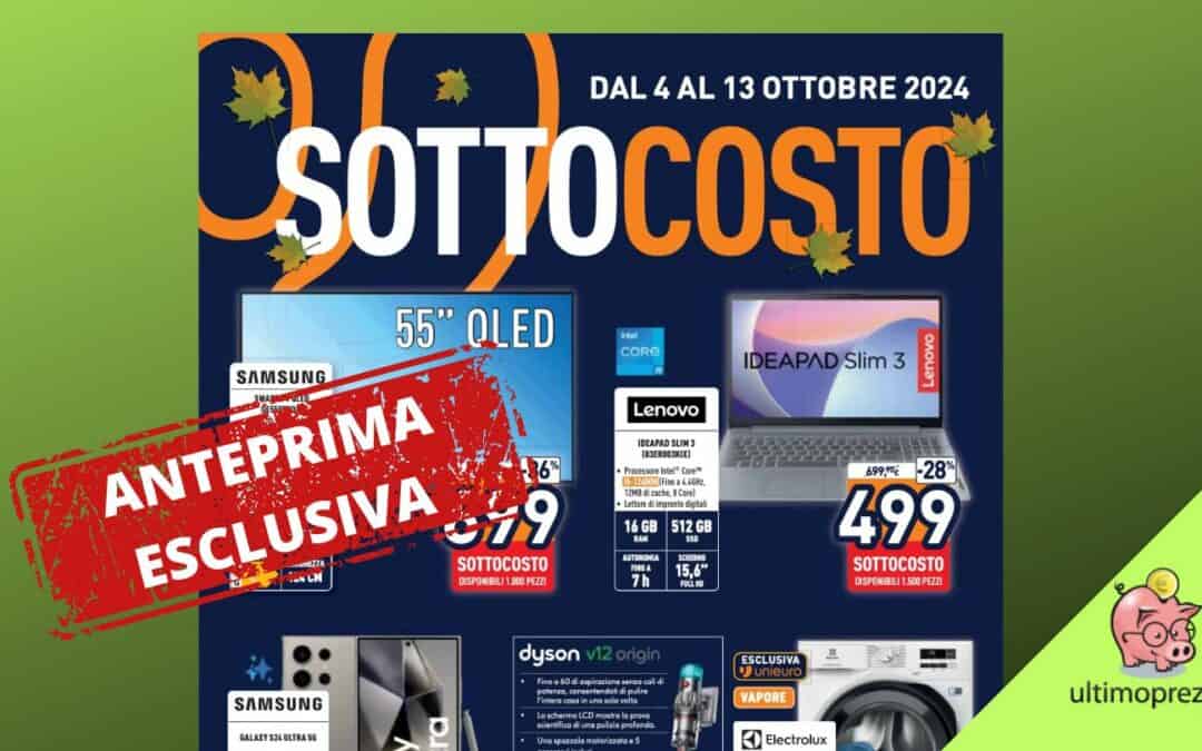 sottocosto unieuro ottobre 2024