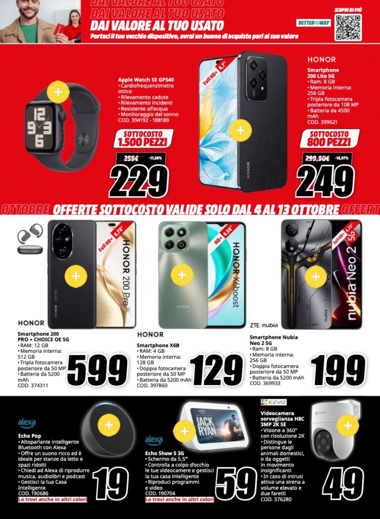 volantino sottocosto MediaWorld 4 ottobre 2024 pagina 05