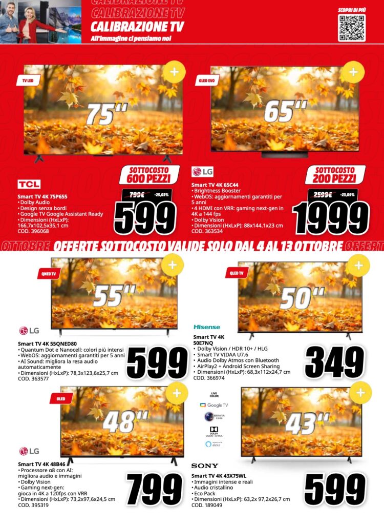 volantino sottocosto MediaWorld 4 ottobre 2024 pagina 19