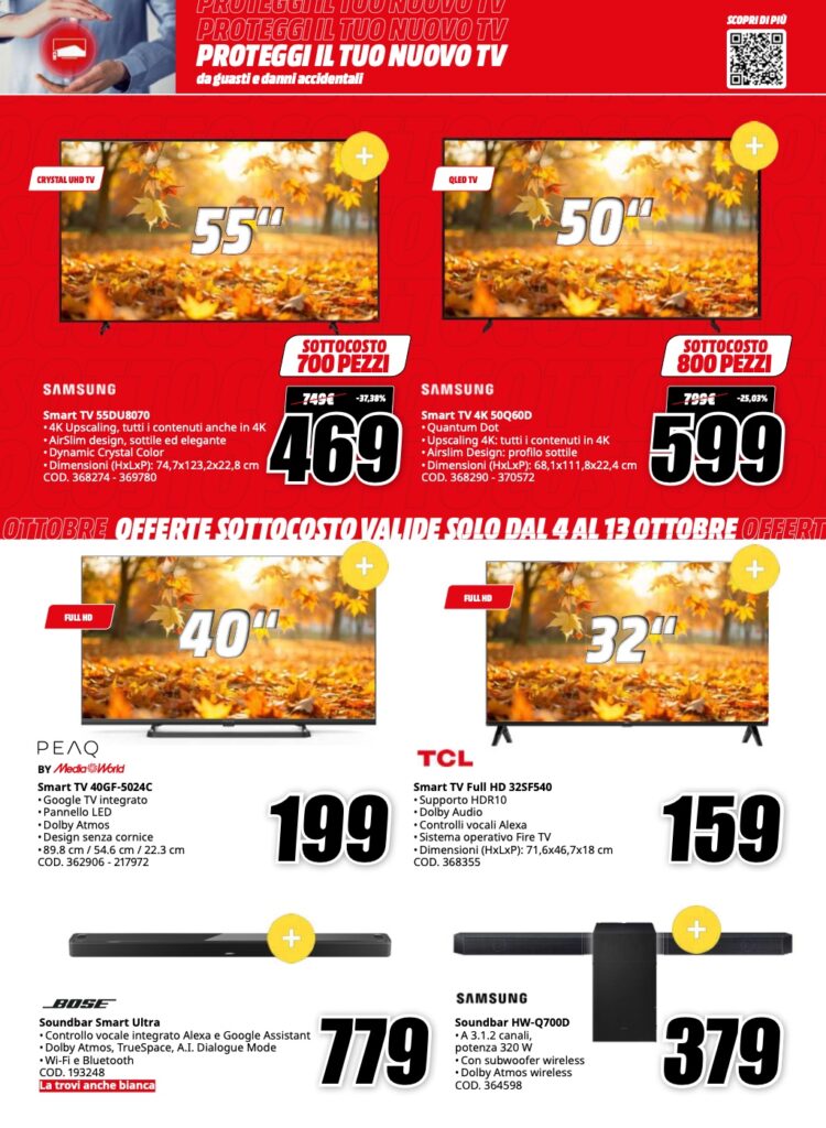 volantino sottocosto MediaWorld 4 ottobre 2024 pagina 21