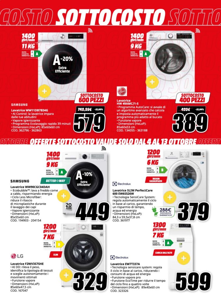 volantino sottocosto MediaWorld 4 ottobre 2024 pagina 24