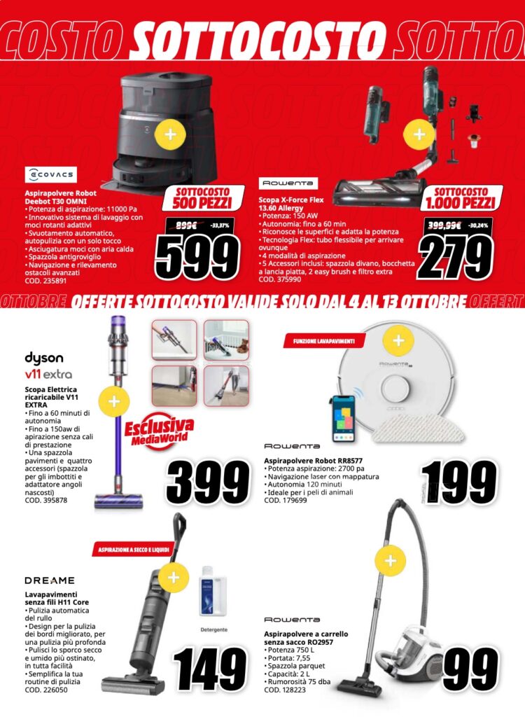 volantino sottocosto MediaWorld 4 ottobre 2024 pagina 30