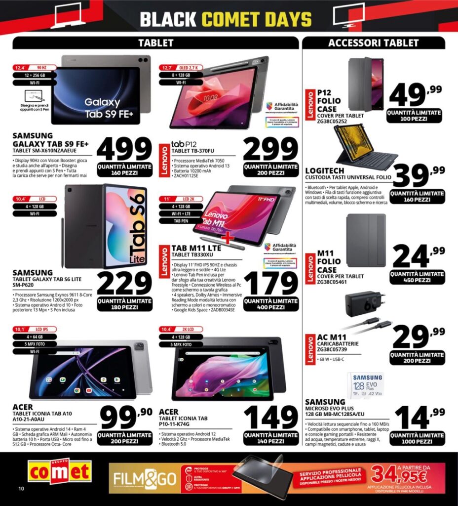 volantino Comet Black Friday 2024 novembre 14 pagina 10