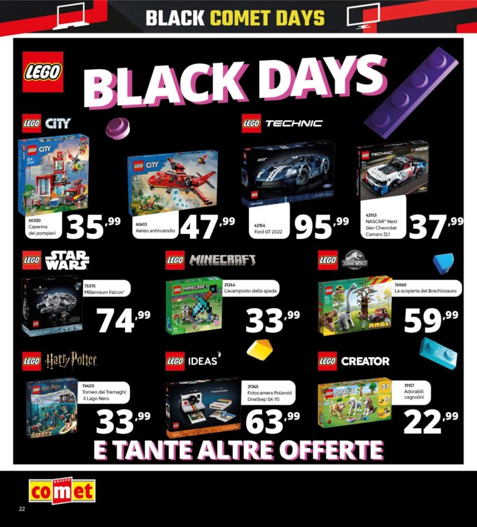 volantino Comet Black Friday 2024 novembre 14 pagina 22