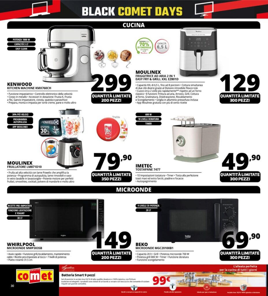 volantino Comet Black Friday 2024 novembre 14 pagina 30