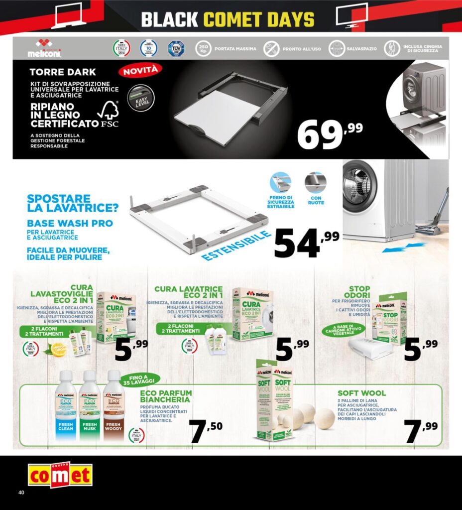 volantino Comet Black Friday 2024 novembre 14 pagina 40