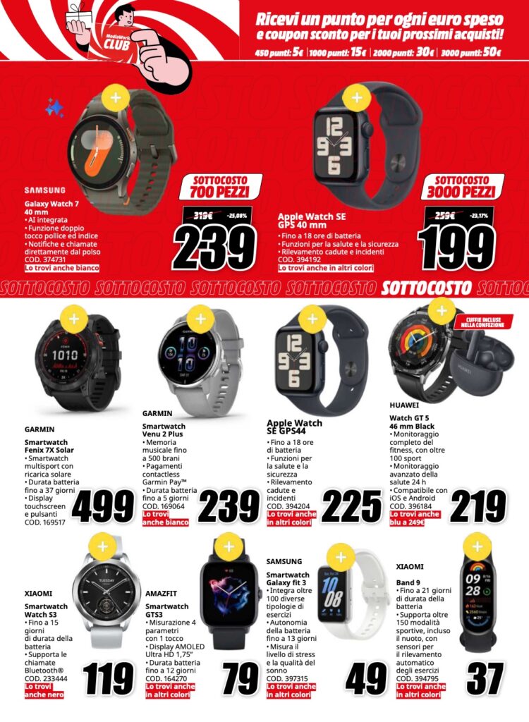 volantino sottocosto MediaWorld 6 dicembre 2024 pagina 07
