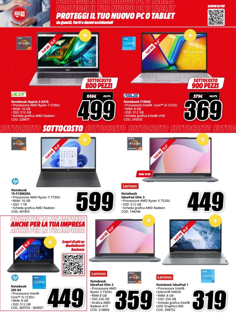 volantino sottocosto MediaWorld 6 dicembre 2024 pagina 11