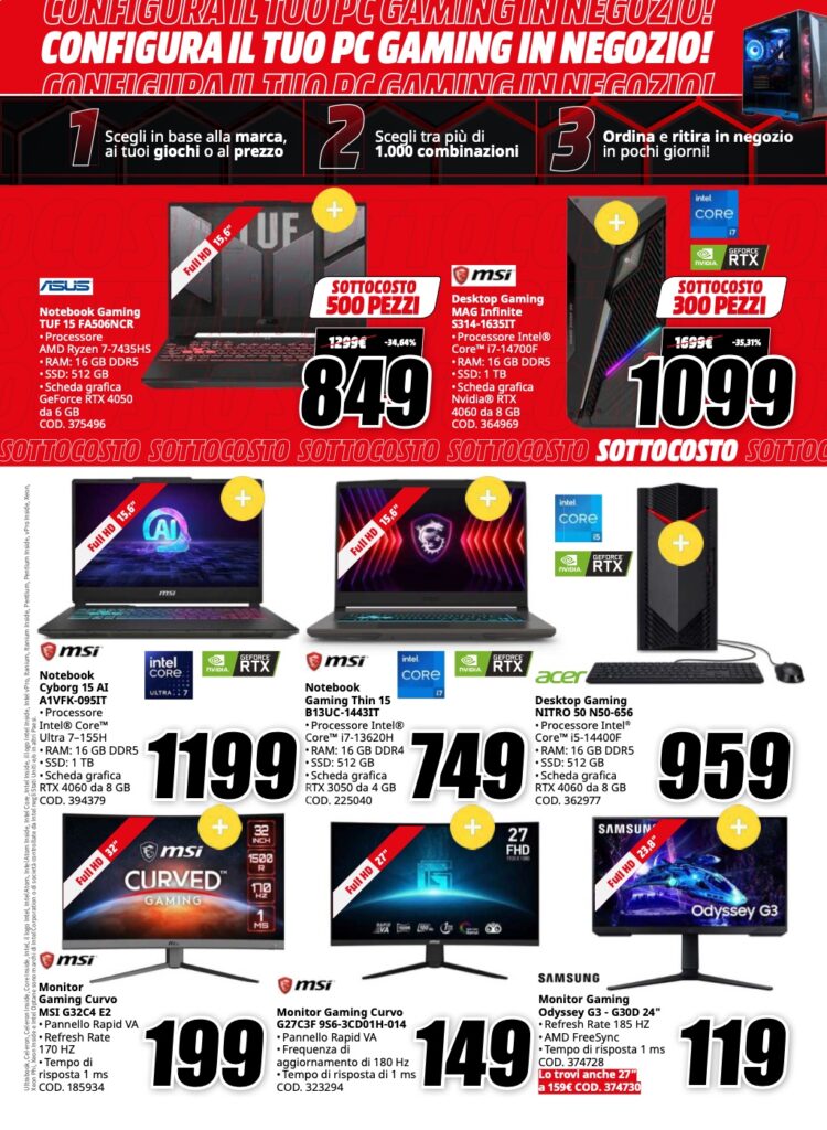 volantino sottocosto MediaWorld 6 dicembre 2024 pagina 13
