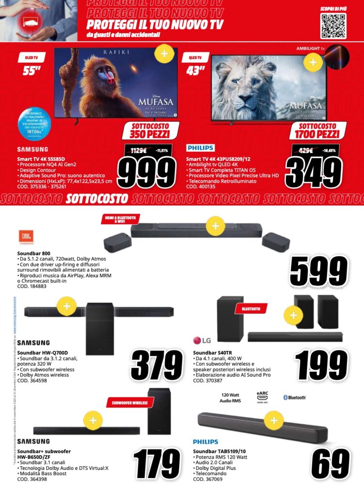 volantino sottocosto MediaWorld 6 dicembre 2024 pagina 21