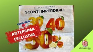volantino Esselunga 16 gennaio 2025